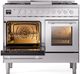 Ilve® Professional Plus II 40" Stainless Steel Pro Style Dual Fuel Range-2