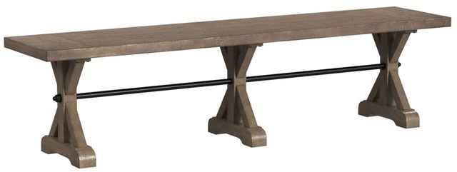 Elements International Yellowstone 6-Piece Gray/Medium Brown Dining Set-3
