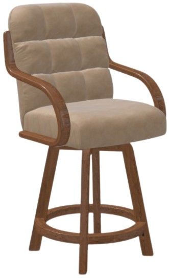 Chromcraft Customizable Ryland Counter Height Swivel Dining Stool-0