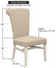 International Furniture Direct Bonanza Ivory/Off-White Side Chair-2