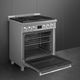 Smeg Professional 30" Stainless Steel Pro Style Gas Range-3