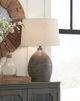 Signature Design by Ashley® Joyelle Gray Terracotta Table Lamp-1