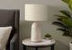 Monarch Specialties Inc. Beige Ceramic Table Lamp with Ivory Shade-2