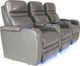 RowOne Cortés Home Entertainment Seating Gray 3-Chair Straight Row-3