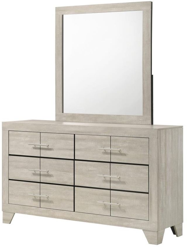 Coaster® Trenton Rustic Cream Dresser and Mirror-2