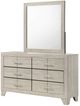 Coaster® Trenton Rustic Cream Dresser and Mirror-2