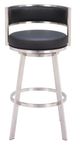 Zuo® Modern Gimsby Black Swivel Barstool-2
