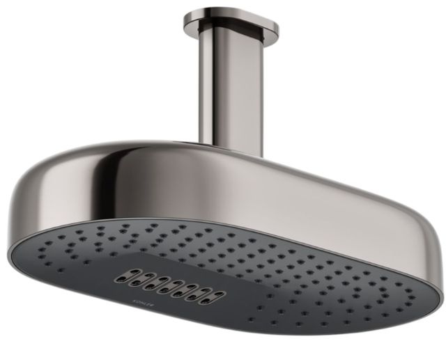 KOHLER® Statement® Vibrant Titanium 2.5 GPM Oblong 14" 2-Function Rainhead-0