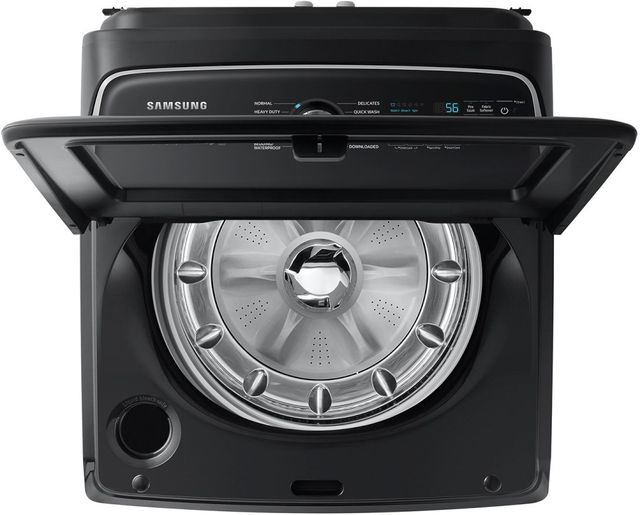 Samsung 5.4 Cu. Ft. Brushed Black Agitator Top Load Washer-4
