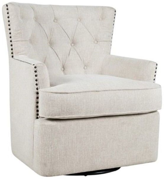 Jofran Inc. Bryson Oat Swivel Accent Chair-0