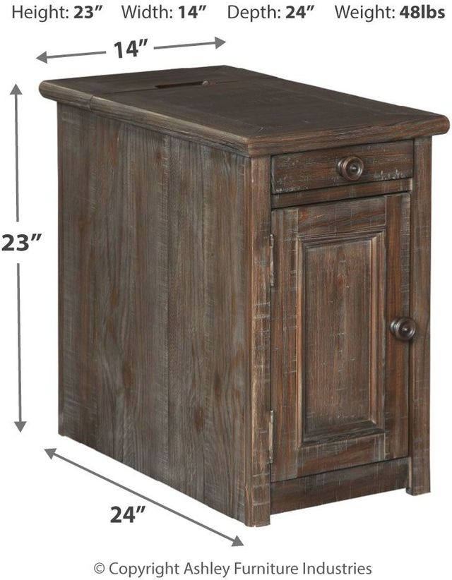 Signature Design by Ashley® Wyndahl Rustic Brown Chairside End Table-2