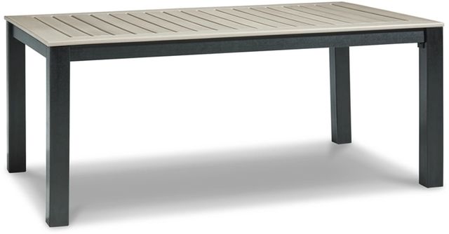 Mount Valley Outdoor Rectangle Dining Table - Driftwood/Black Mount Valley Outdoor Rectangle Dining Table - Driftwood/Black