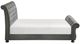Homelegance® Crofton Gray Upholstered Queen Sleigh Bed-4