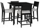 Powell® Cosgrove 5-Piece Black/Light Gray Counter Set-0