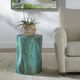 Uttermost® Habitat Blue Accent Stool-1