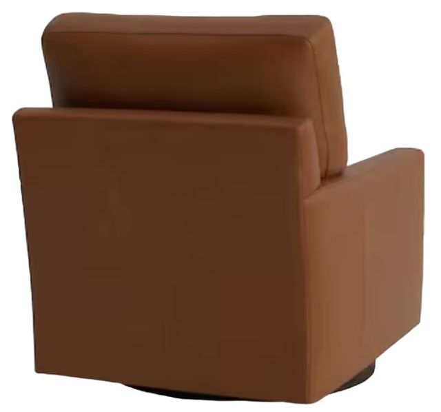 Bassett® Furniture Customizable Benchmade Premier Leather Track Arm Swivel Chair-3