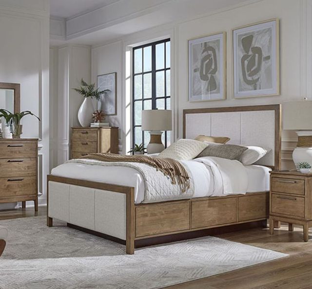 Whittier Wood® Furniture Bailey Nutmeg Small Nightstand-1