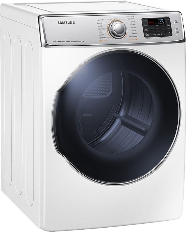 Samsung 9100 Series 9.5 Cu. Ft. White Front Load Electric Dryer-1