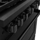 ZLINE Paramount Series 36" Black Stainless Steel Pro Style Gas Range -4