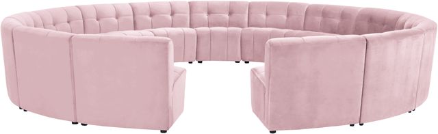 Meridian Furniture Limitless 15-Piece Pink Velvet Modular Sectional-0