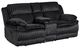 Homelegance® Goodland Black Manual Double Reclining Console Loveseat-0