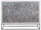 Bassett Mirror Magnolia White Wash Bar Cabinet-1