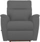 La-Z-Boy® Norton Blue Grey Leather Manual Rocking Recliner-1