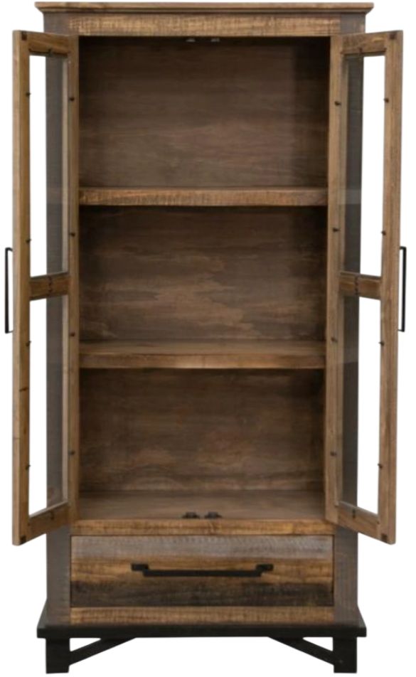 International Furniture Direct Loft Brown Brown/Gray Cabinet-3