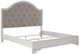 Signature Design by Ashley® Blendon Chipped White King Upholstered Panel Bed-1