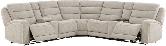 Parker House® Felix 6-Piece Mari Fawn L-Shape Power Reclining Sectional-1