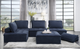 Homelegance® Ulrich 4-Piece Blue Modular Sectional-1
