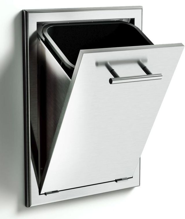 XO 19" Stainless Look Outdoor Trash Tilt Out Center-1