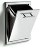 XO 19" Stainless Look Outdoor Trash Tilt Out Center-1