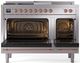 Ilve® Nostalgie II Series 48" Stainless Steel Pro Style Dual Fuel Range-1