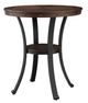 Powell® Franklin Brown Pub Table with Black Base-0