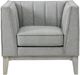 Elements International Cannes Mckinney Charcoal Accent Chair-1