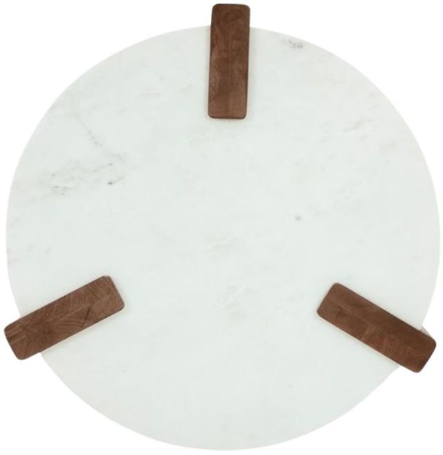 Signature Design by Ashley® Isanti White End Table with Brown Base-2