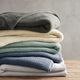 Olliix by Clean Spaces Antimicrobial Plush Blue KIng Blanket-2