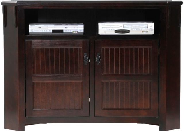 American Heartland Manufacturing Poplar Tall Corner TV Stand-0