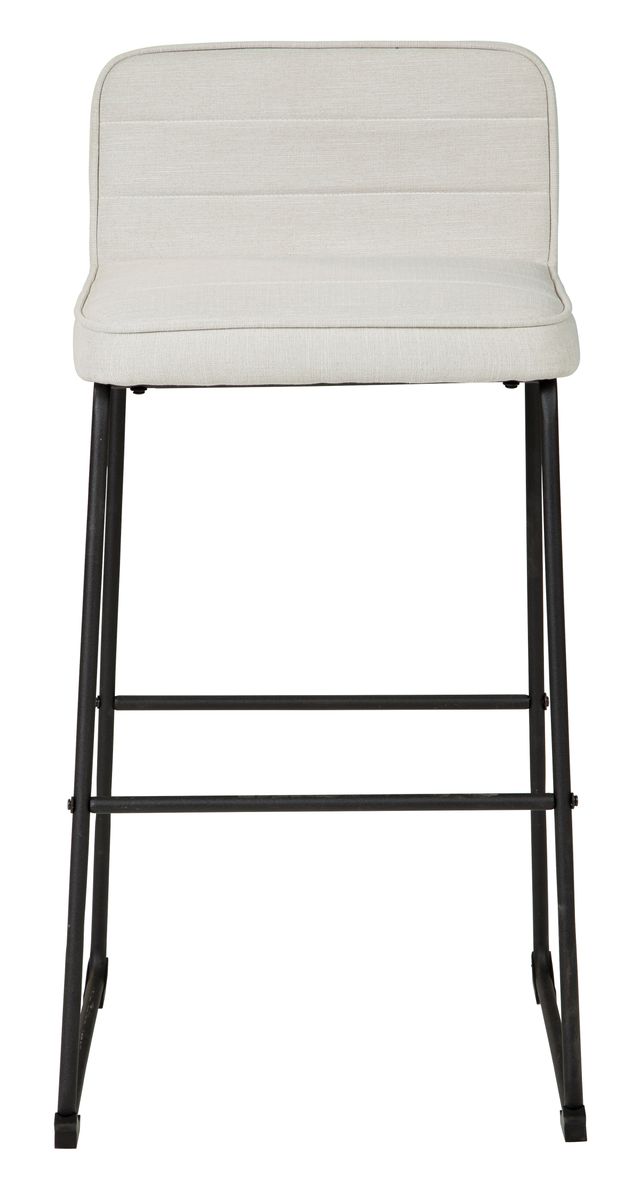 Signature Design by Ashley® Nerison Linen/Black Bar Stool-2