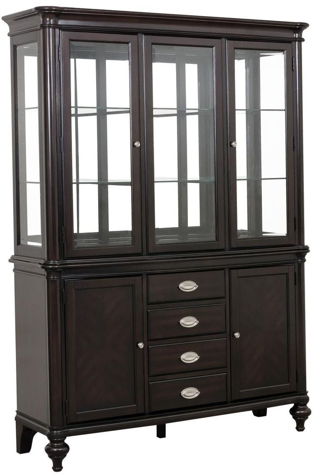 Homelegance® Marston Dark Cherry Buffet and Hutch-0