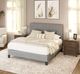 Emerald Home Amelia Light Gray Full Upholstered Panel Bed-1