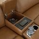 Signature Design by Ashley® Magic Man 2-Piece Caramel Power Reclining Sectional with Console-5