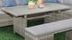 Furniture of America® Malia Gray Aluminum/Faux Wicker Outdoor Patio Dining Table-0