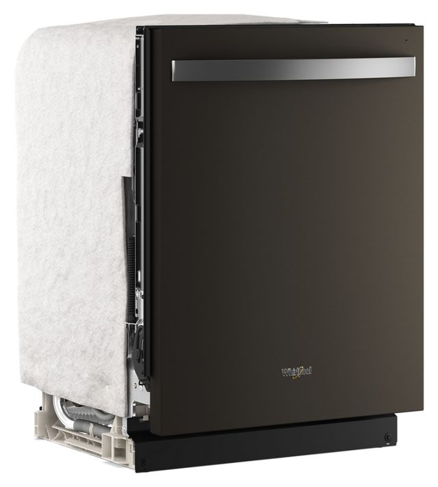 Whirlpool® 24" Fingerprint Resistant Black Stainless Steel Top Control Built-In Dishwasher  with Total Coverage Wash Action and Auto Open Air Dry-2