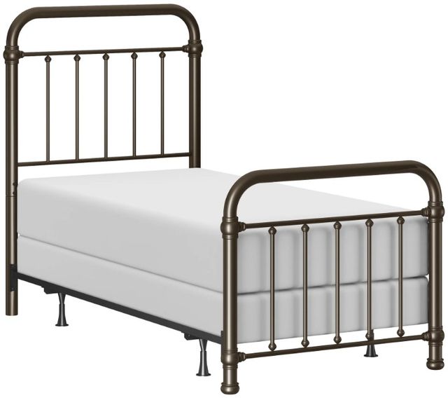 HH2 Home Kirkland Black 55" Twin Metal Rod Bed-1