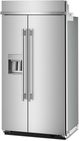 KitchenAid® 42" 25.1 Cu. Ft. PrintShield™ Stainless Steel Built In Side-by-Side Refrigerator with Exterior Water and Ice Dispenser-2