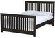 Crate Designs™ Furniture Espresso Full Extra-Long Youth Shaker Bed-0