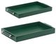 A & B Home Morelet 2-Piece Green Rectangle Tray Set-0