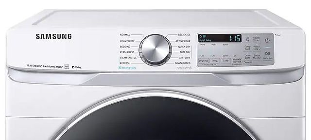 Samsung 7.5 Cu. Ft. White Front Load Gas Dryer-4